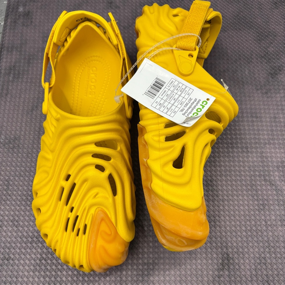 Crocs x Salehe Bembury Clog Yellow Mens Size 11 Womens 13 NWT